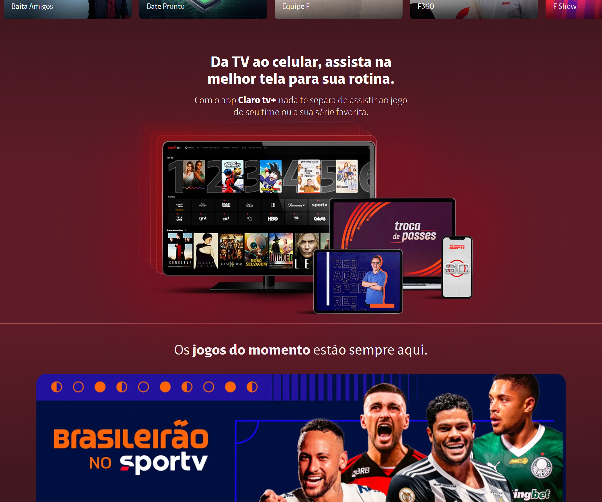 Claro tv+ Futebol
