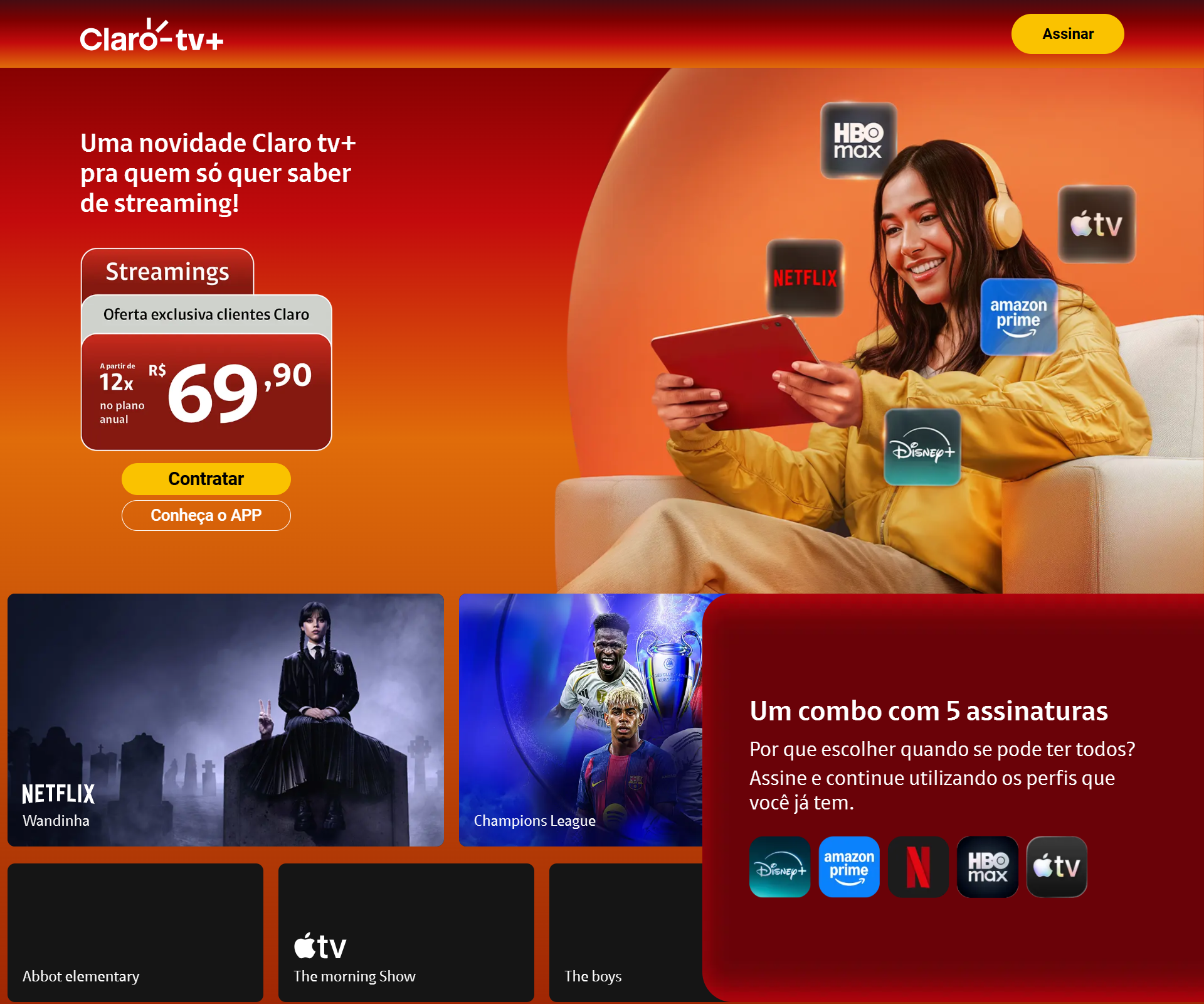 Claro tv+ Streamings