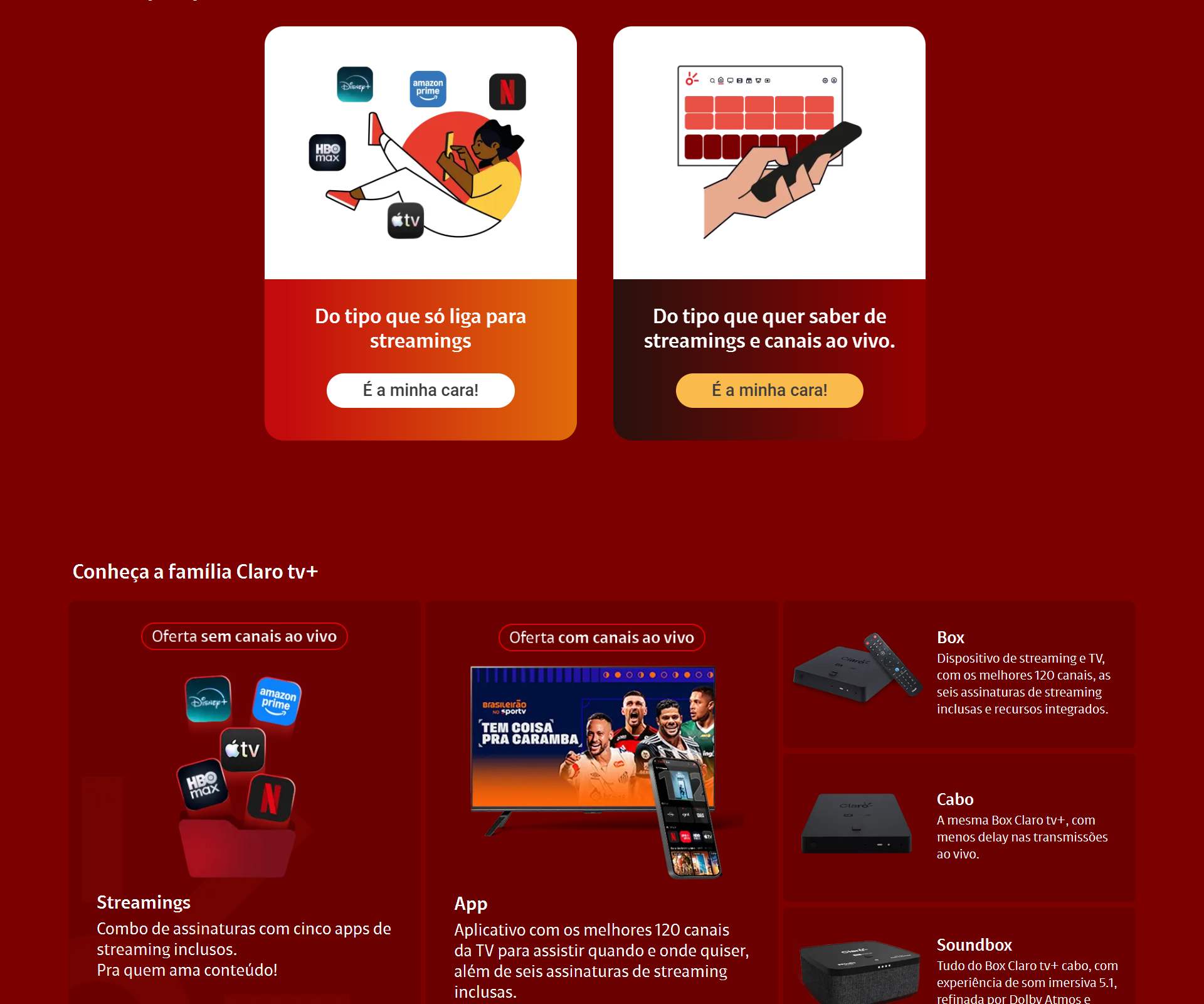 Claro tv+ Streamings