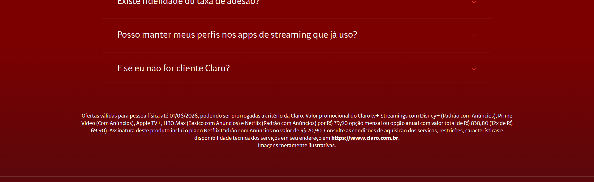 Claro tv+ Streamings