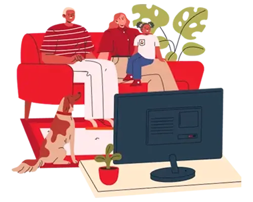 Ilustração para curtir mais streamings